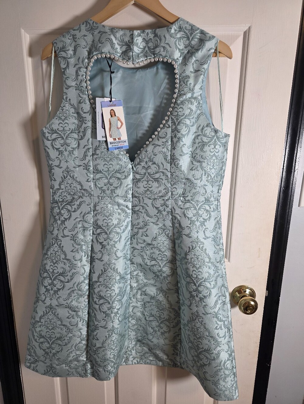 Netflix Bridgerton Women's Cutout Heart Mini Dress Size Large